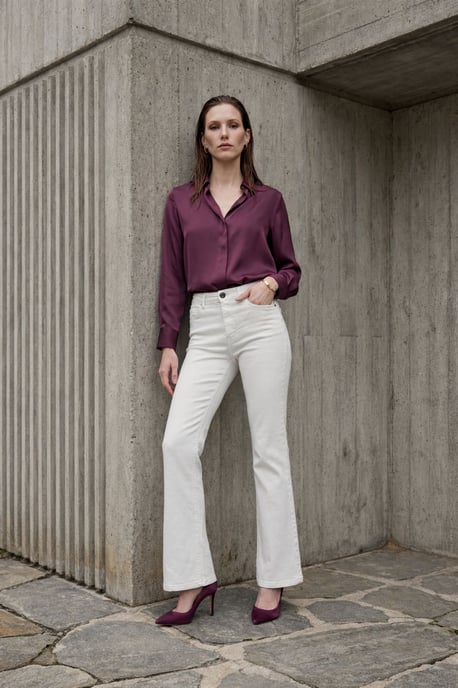 Hoge Taille Flared Denim Broek - Image 1