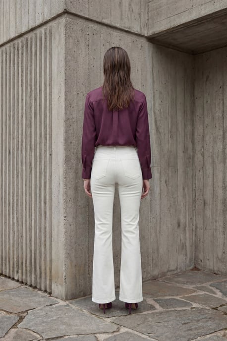 Hoge Taille Flared Denim Broek - Image 3