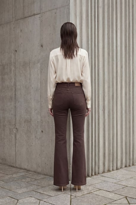 Hoge Taille Flared Jeansbroek - Image 4