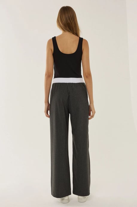 Elastic Waist Striped Pants - Image 4