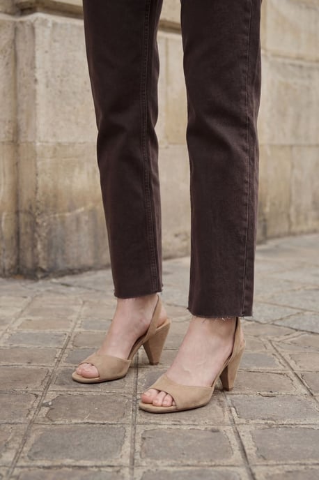 Hoge Taille Ankle Length Rechtaflopende Denim Broek - Image 4