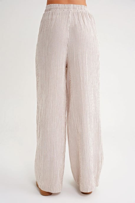 Hoge Taille Gestreepte Joggingbroek met Touwtjes - Image 6