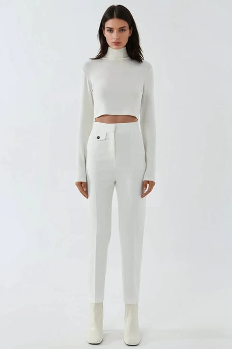 Premium Tailored Straight Leg Pant with Pocket Detail - Image 5