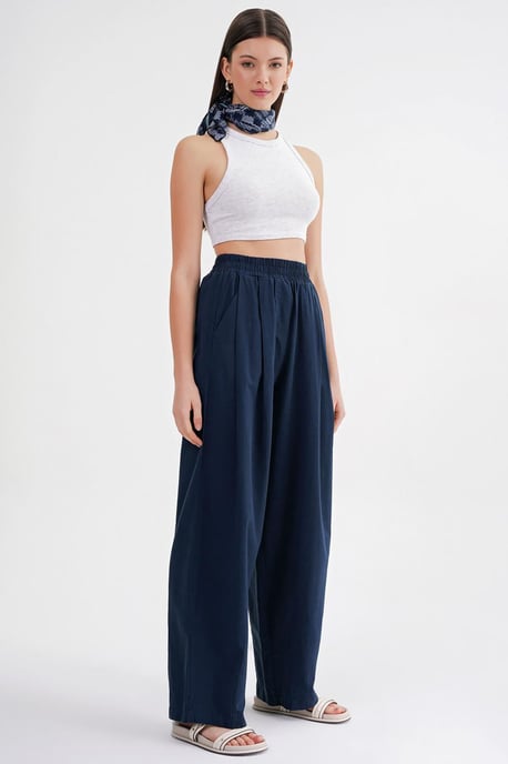 Straight Fit Linen Pants - Image 4