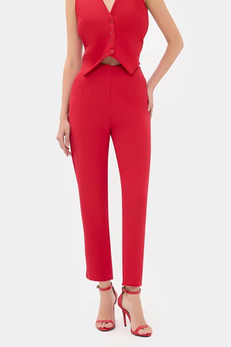 High Waist Carrot fit Trousers - Image 2