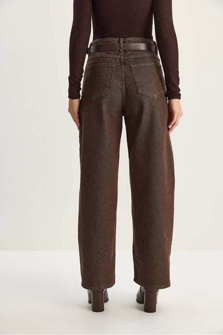 Hooggewaisted Baggy Denim Broek - Image 6