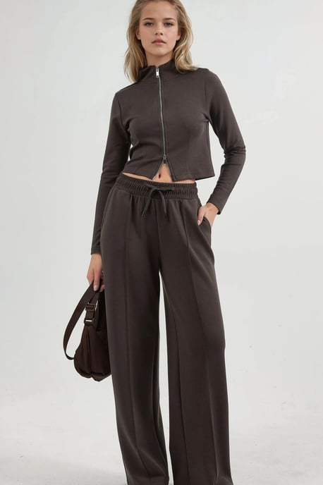 Elastic Waist Straight Leg Pants - Image 4