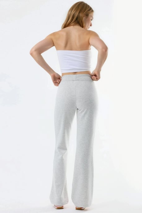 Elastische Taille Flared Leg Broek - Image 2