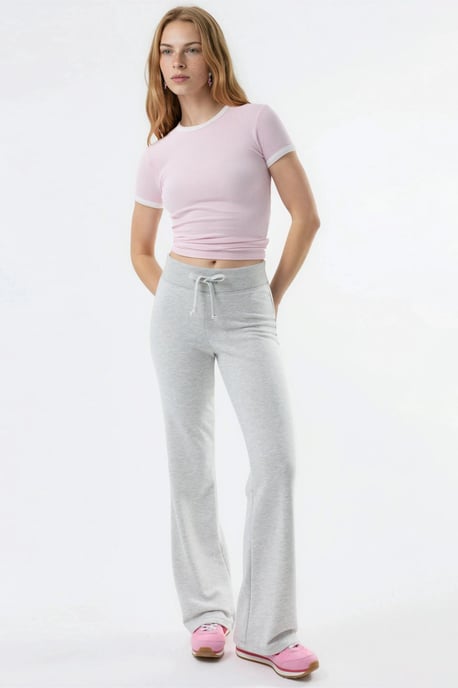 Elastische Taille Flared Leg Broek - Image 4
