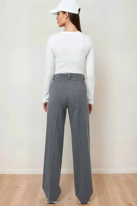 Hoge Taille Rechte Pijpen Broek - Image 3