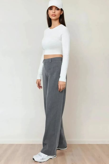 Hoge Taille Rechte Pijpen Broek - Image 5