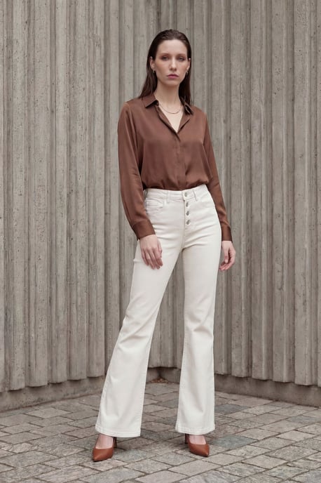 Hoge Taille Flared Jeansbroek - Image 1