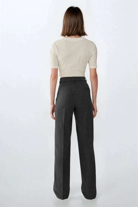 Hoge Taille Rechte Pijpen Broek - Image 4