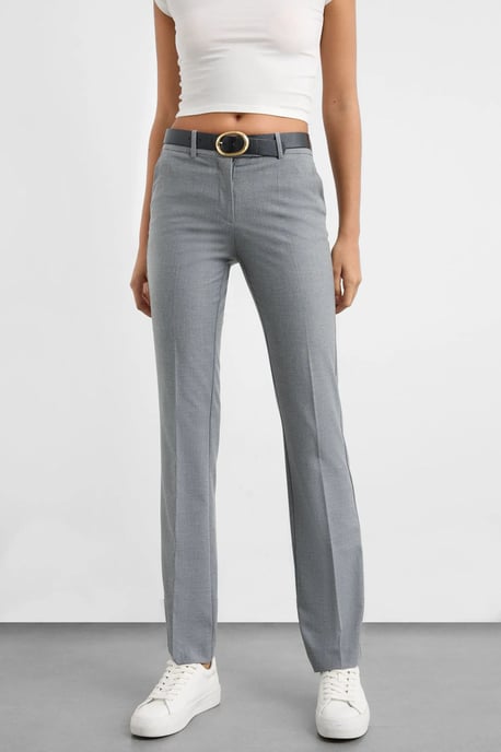 Hoge Taille Rechte Pijpen Broek - Image 2