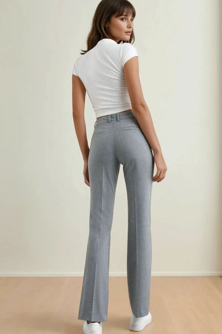 Hoge Taille Rechte Pijpen Broek - Image 4