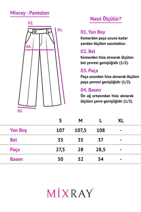Hög midja byxor med rak ben och fickor - Image 6