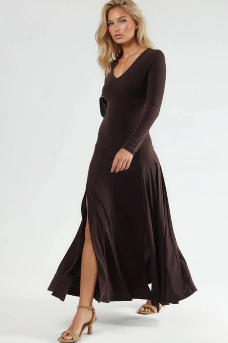 Dubbele Sleuf Maxi Jurk - Image 5