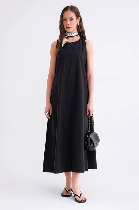Relaxed Fit Maxi Dress with Pockets - Image 2