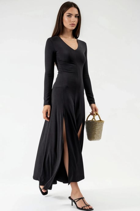 Dubbele Sleuf Maxi Jurk - Image 3