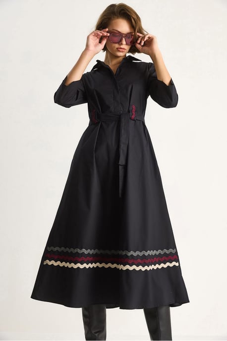 Embroidered Midi Dress - Image 4
