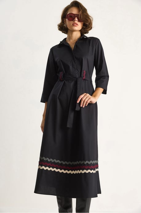 Embroidered Midi Dress - Image 5