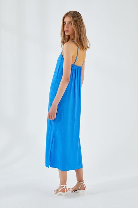 V-hals Split Midi-jurk - Image 5