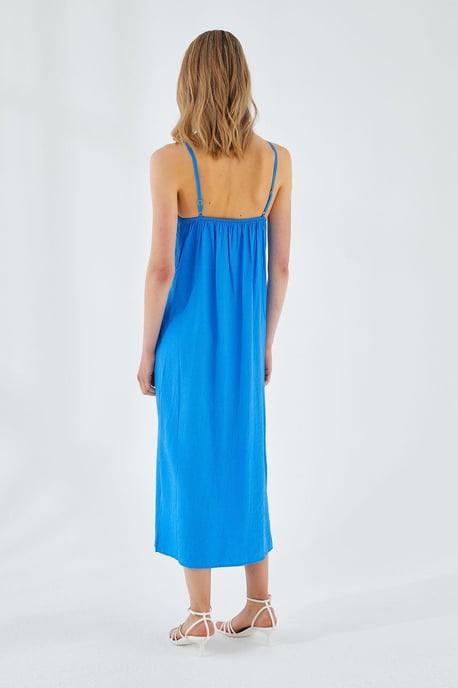V-hals Split Midi-jurk - Image 6