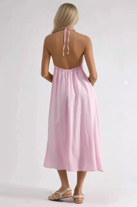 Halterneck Midi-jurk - Image 3