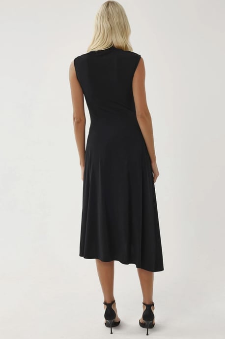 Accessoire Gedetailleerde Asymmetrische Midi-jurk - Image 3
