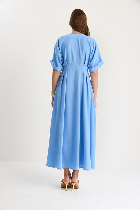 V-hals Midi-jurk met Split - Image 6