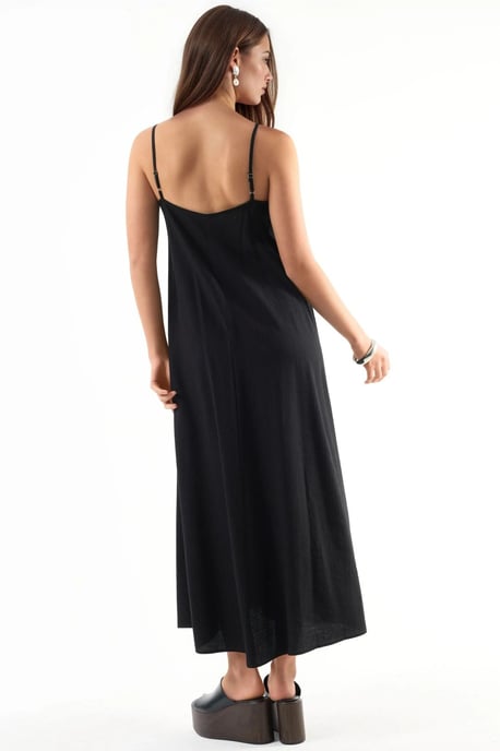 V-hals Midi Slip Jurk - Image 4