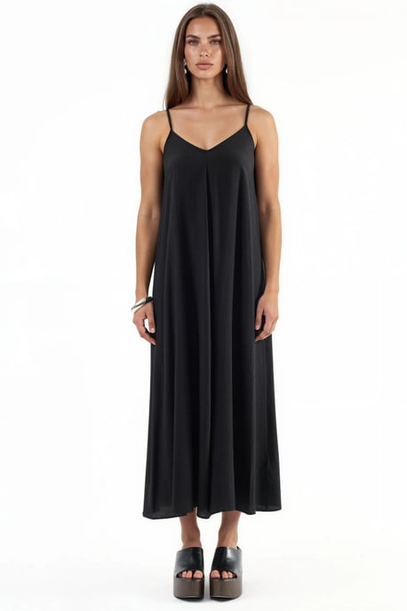 V-hals Midi Slip Jurk - Image 6