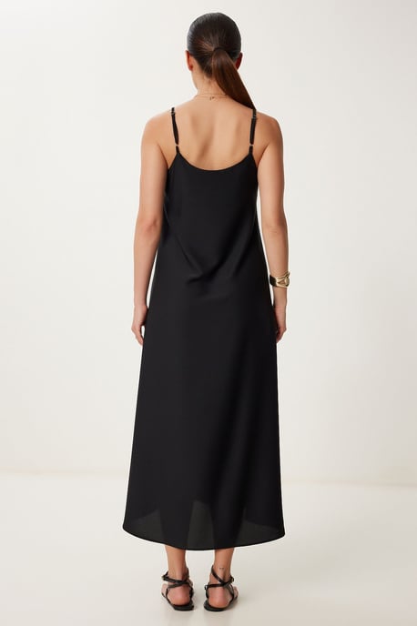 Losse Midi Jurk met U-Hals - Image 5