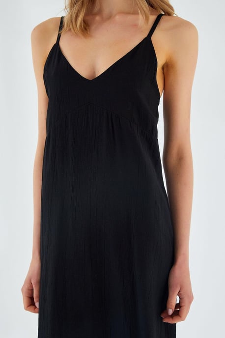V-hals Split Midi Jurk - Image 4