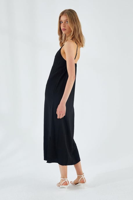 V-hals Split Midi Jurk - Image 5