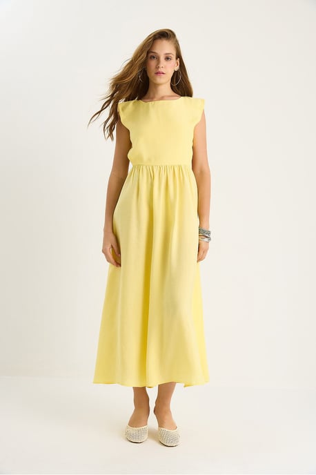 Cut Out Detailed Midi Dress - Image 2