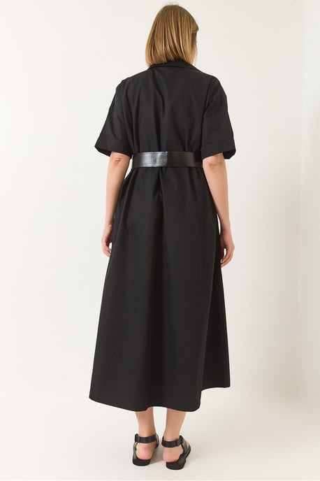 Midi-jurk met shirtkraag en knoopsluiting - Image 6