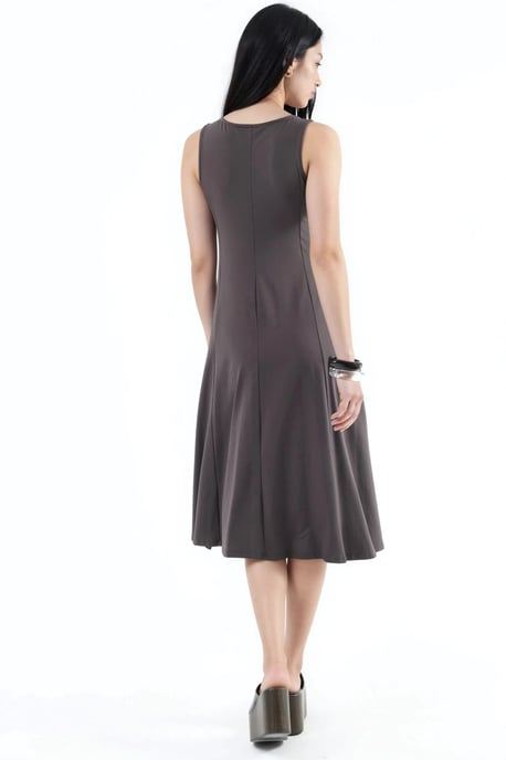 Mouwloze Midi-jurk met Zakken - Image 4