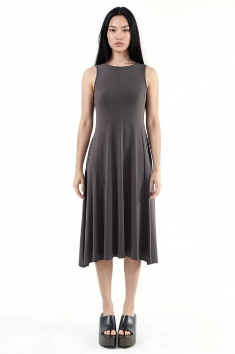 Mouwloze Midi-jurk met Zakken - Image 6