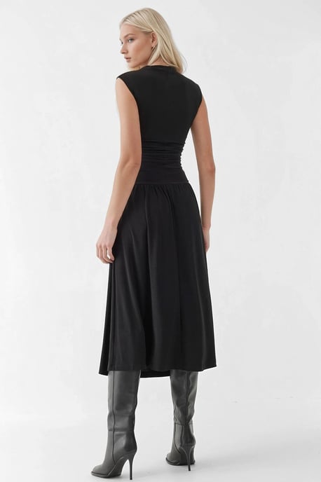 Comfort Fit Midi-jurk met ronde hals - Image 2
