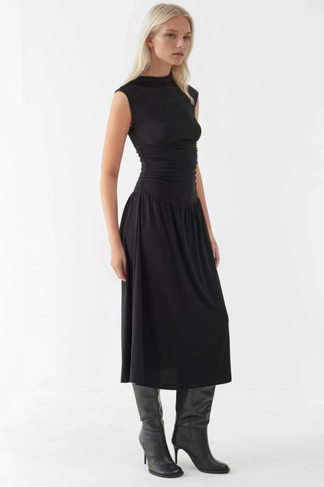 Comfort Fit Midi-jurk met ronde hals - Image 4