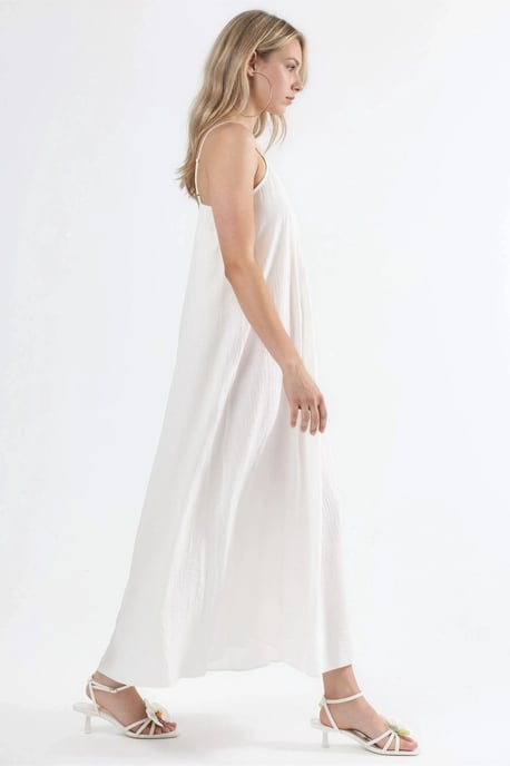 V-Neck Midi Slip Dress - Image 2