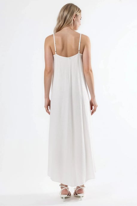 V-Neck Midi Slip Dress - Image 3