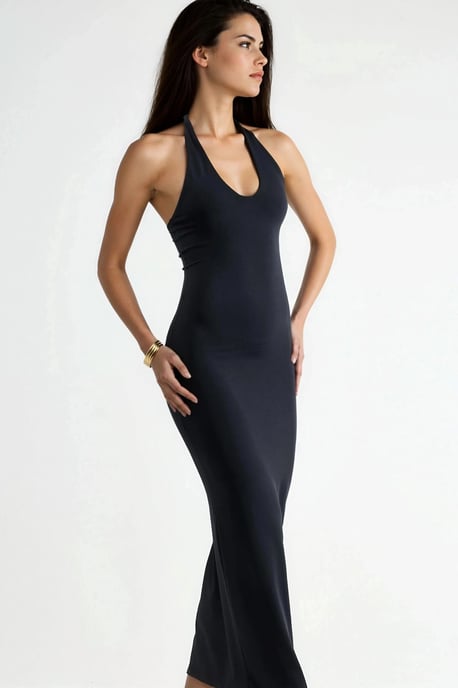 Halter Neck Midiklänning - Image 4
