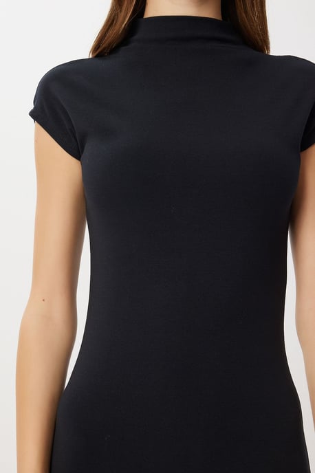 Bodycon midi-jurk met halve turtleneck - Image 3