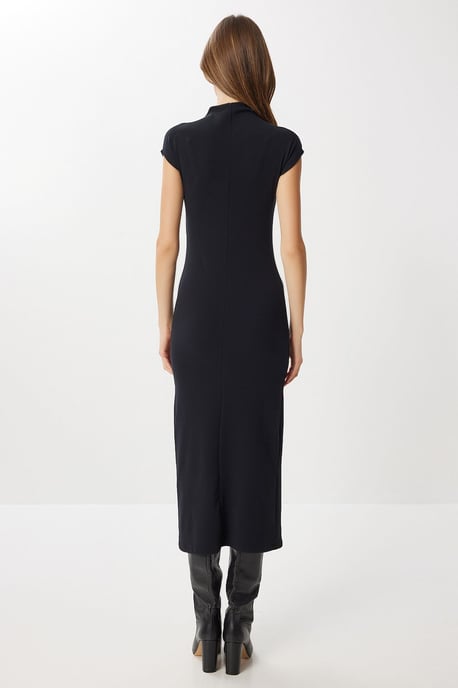 Bodycon midi-jurk met halve turtleneck - Image 4