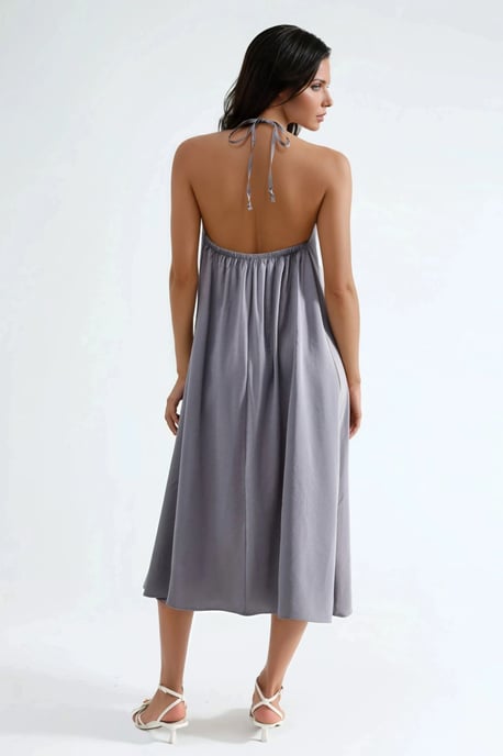 Halter Nek Midi-jurk - Image 2