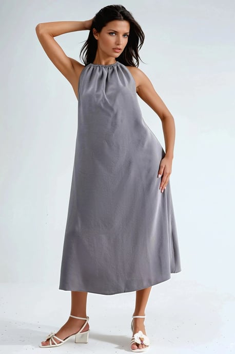 Halter Nek Midi-jurk - Image 3