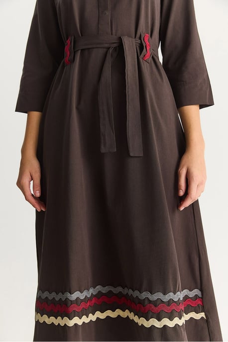 Embroidered Midi Dress - Image 6