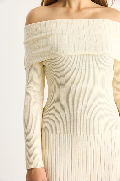Ribbed Midi Dress - Image 6